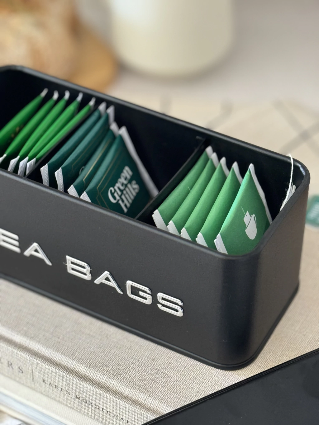 Lata Tea Bags Negra GHHK-290
