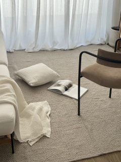 Alfombra Rombos Beige Claro 2,30x2,50 Mts, foto 3 de 9