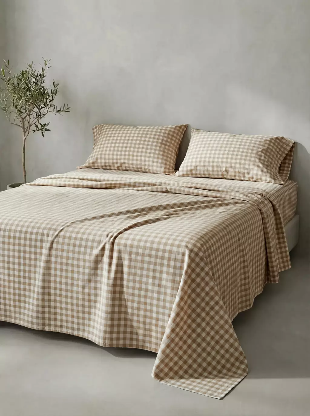 Juego de Sabanas Cuadrille King Beige GH-2051K-BE