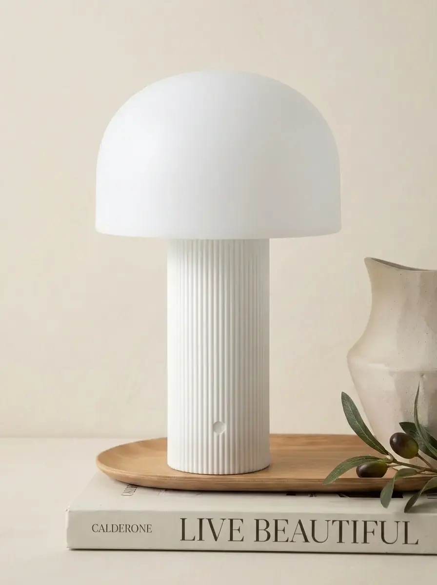 Lampara de mesa Bellhop Blanco