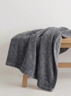 Manta Soft Chenille Gris Grafito, foto 2 de 4