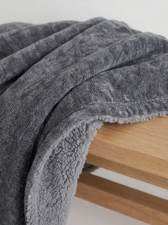 Manta Soft Chenille Gris Grafito, foto 4 de 4