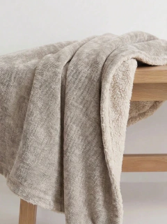 Manta Soft Chenille Natural, foto 3 de 3