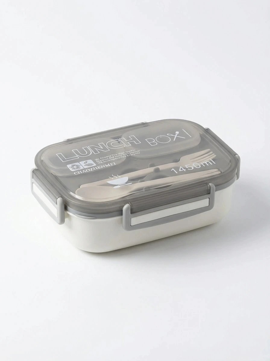 Box Lunchera Gris/Crema GH-1771