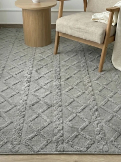 Alfombra XL Trenzada Gris Claro GH-003GC, foto 2 de 2
