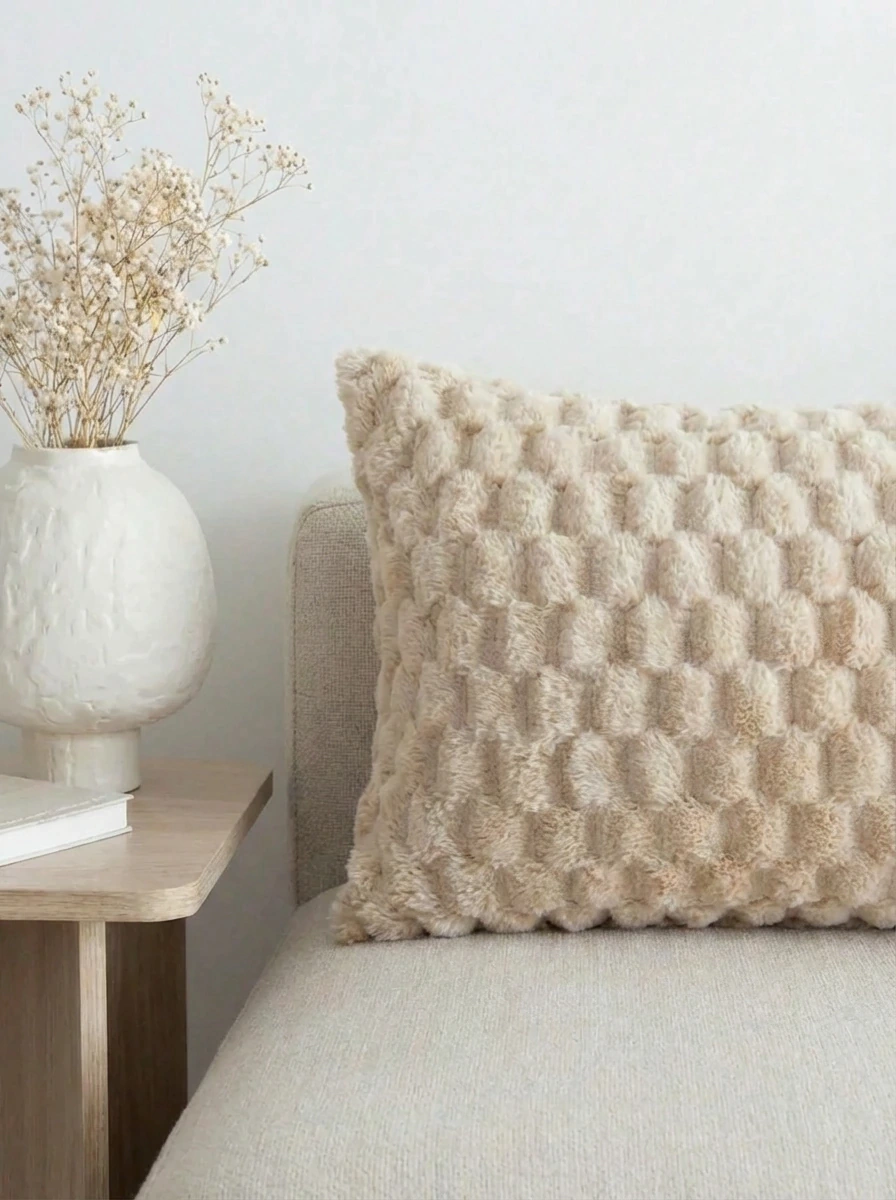 Funda Jacquard Panal 50X70 Beige GH-0041