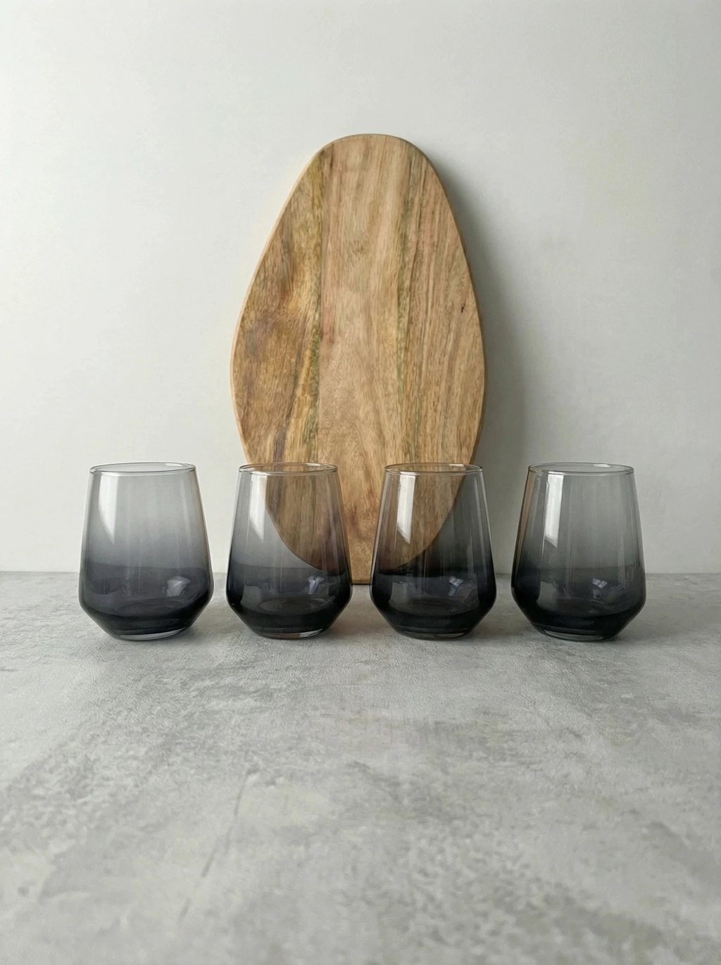 Set x4 Vasos Fume Negro GHT-045