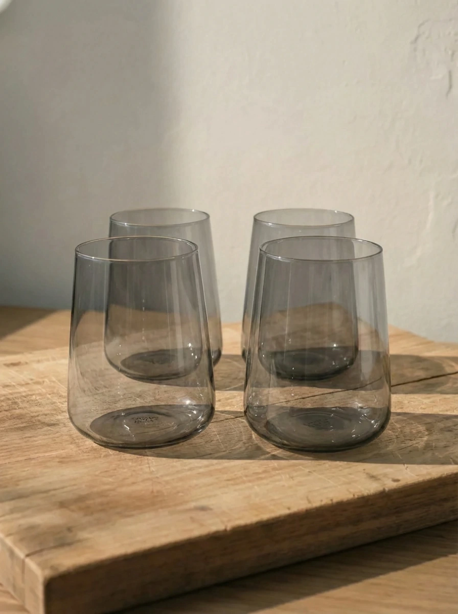 Set x4 Vasos Loft Gris GHT-044