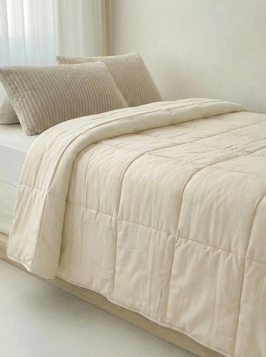 Acolchado Georgia Twin Crema GH-2025T-C