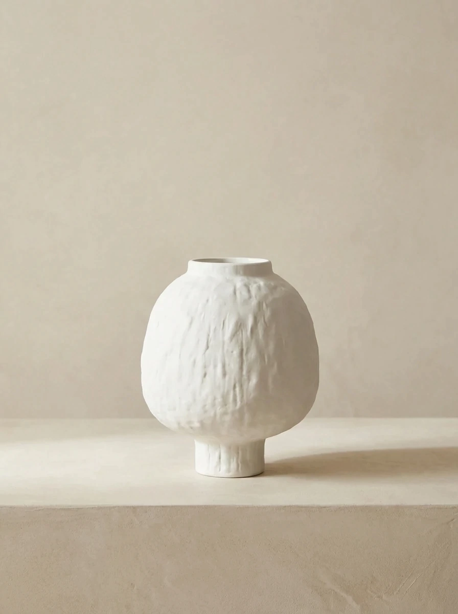 Vasija Globo Blanco GH-2925