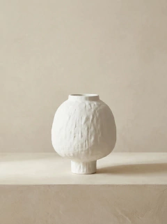 Vasija Globo Blanco GH-2925