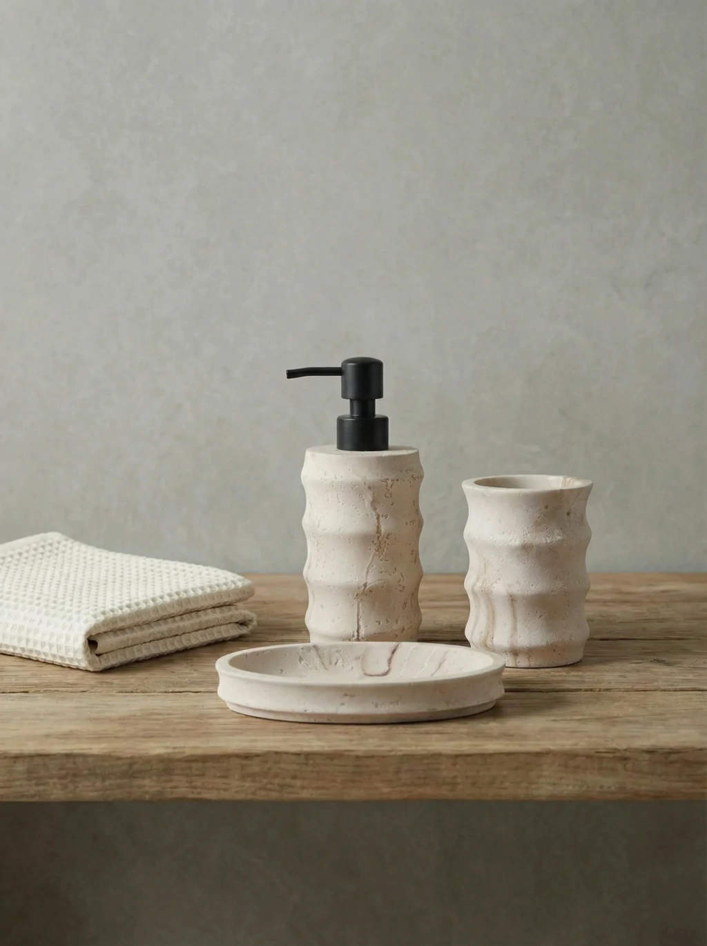 Set de Baño Efecto Mármol GH-0231