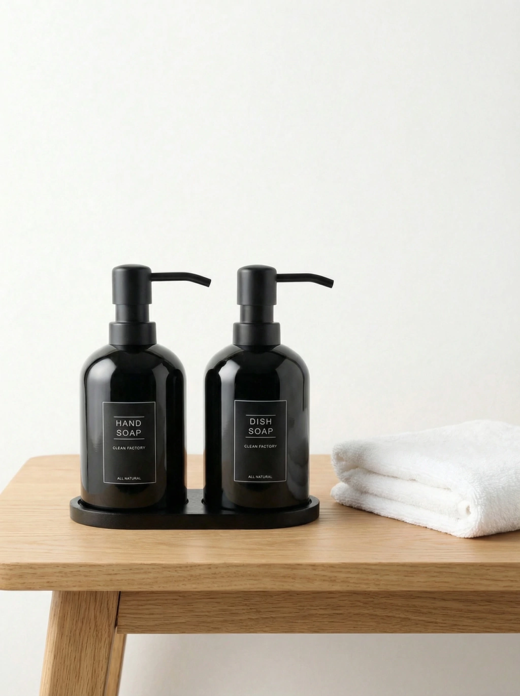 Set de baño Clean Negro GH-2827