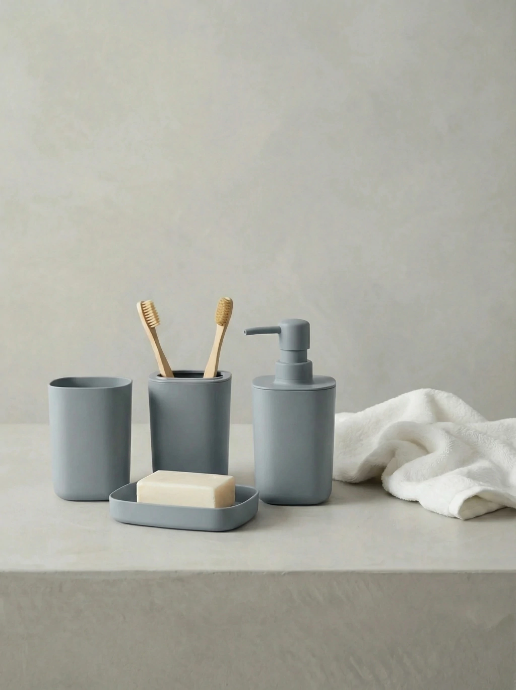 Set de baño Basic Gris GH-2326G