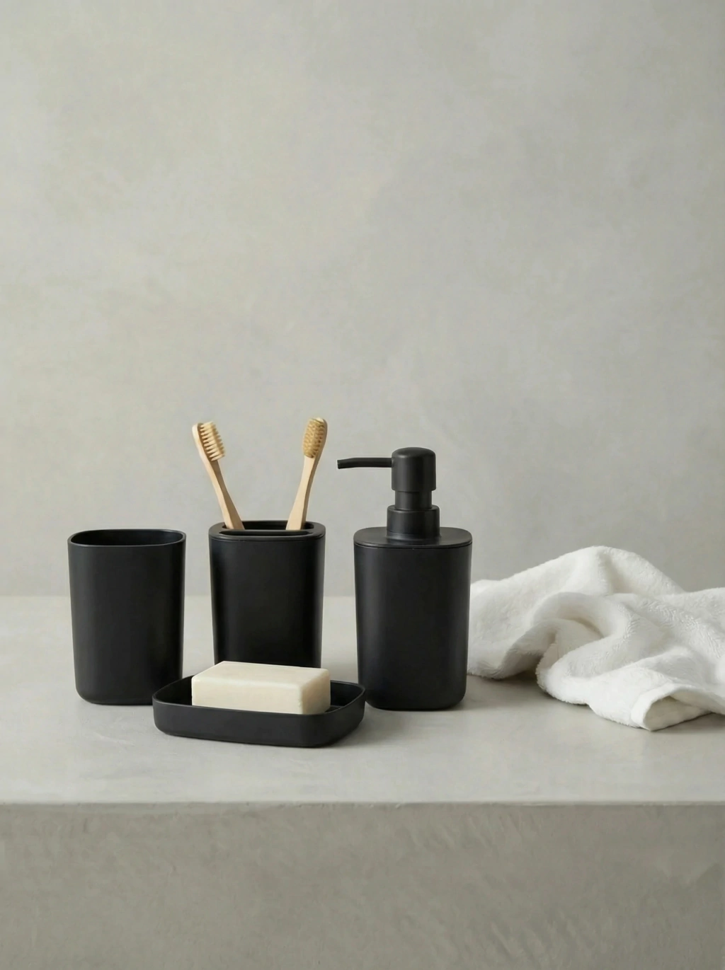 Set de baño Basic Negro GH-2326N