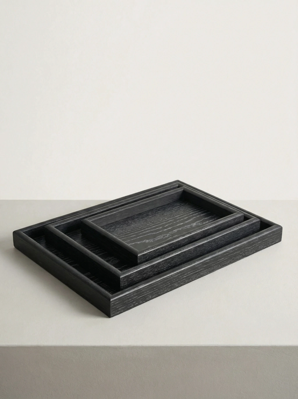 Set x3 Bandejas Negras GH-2163