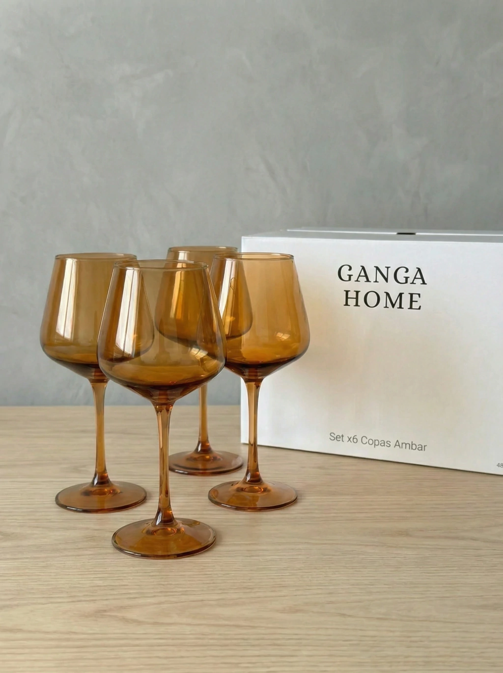 Set x6 Copas Ambar 480ml GH-0157A
