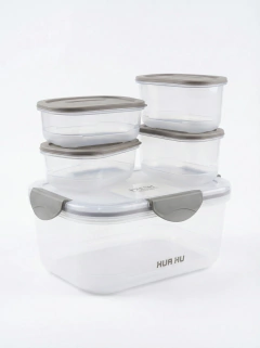 Set x5 Tuppers Transparente GH-2272, foto 3 de 4