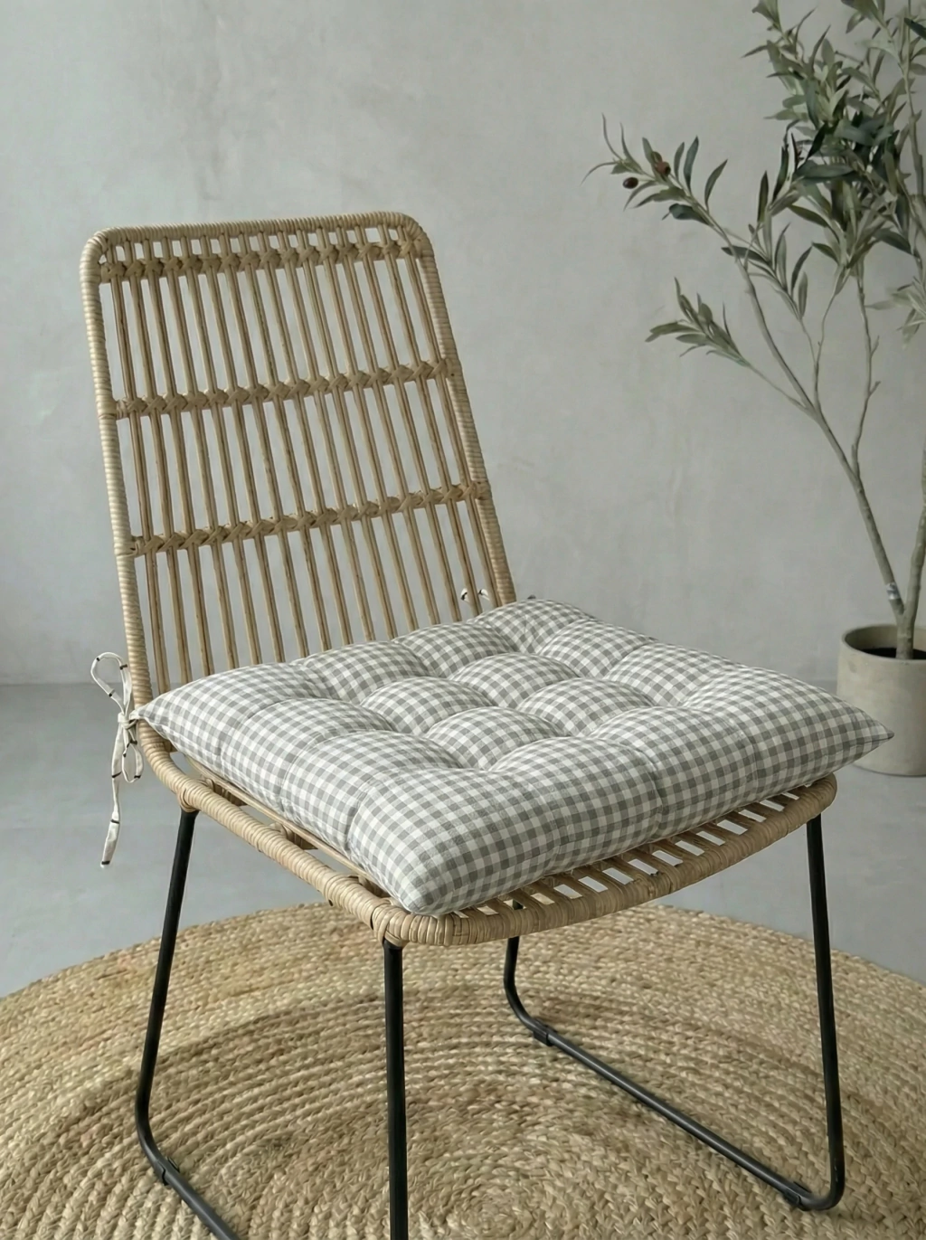 Pillow Para Sillas Mini Cuadros Gris GH-2281G