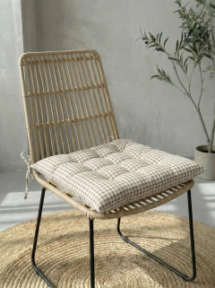 Pillow Para Sillas Mini Cuadros Marrón GH-2281M, foto 1 de 2
