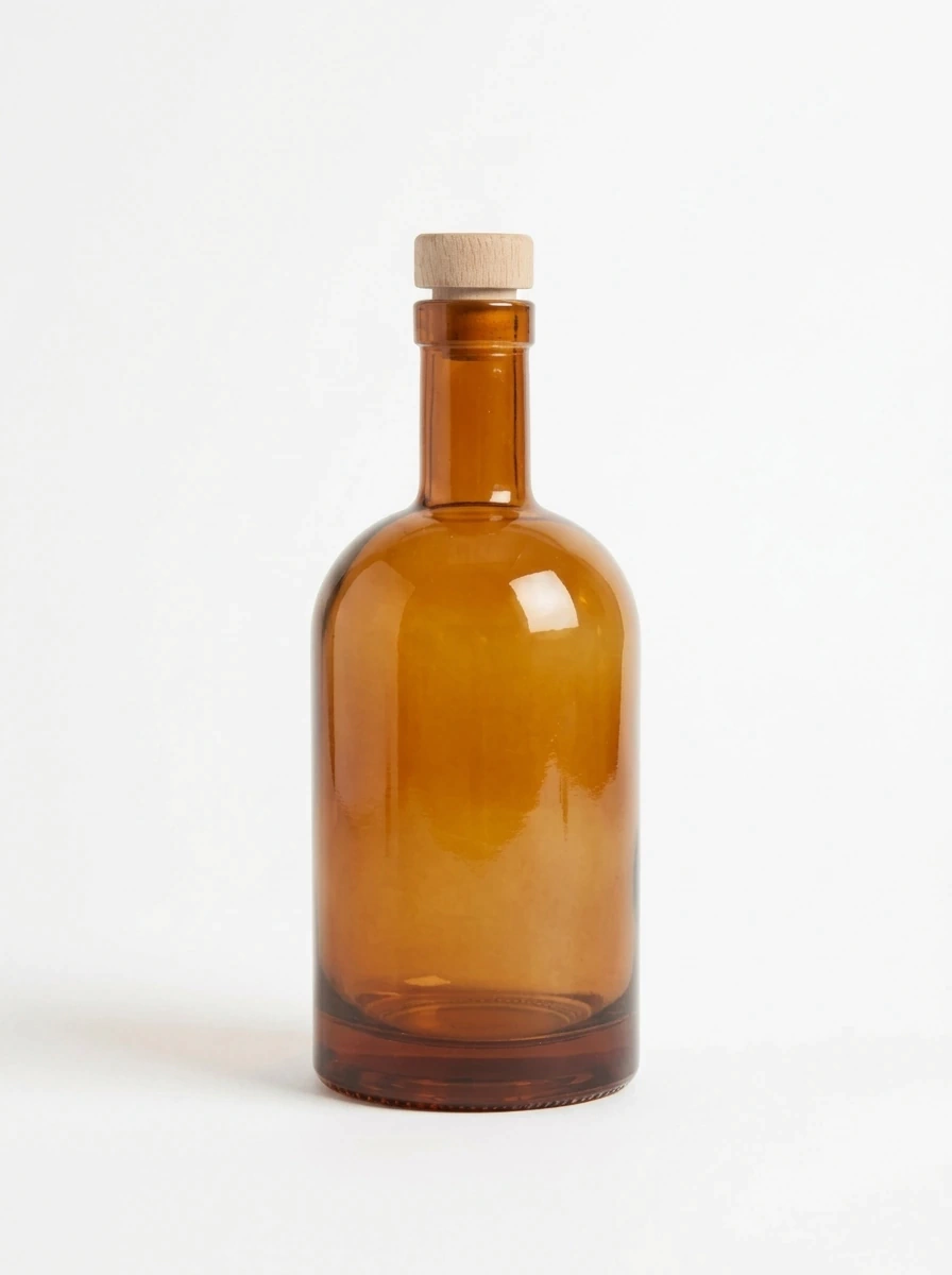 Botella de vidrio Ambar 500ml GH-0154A