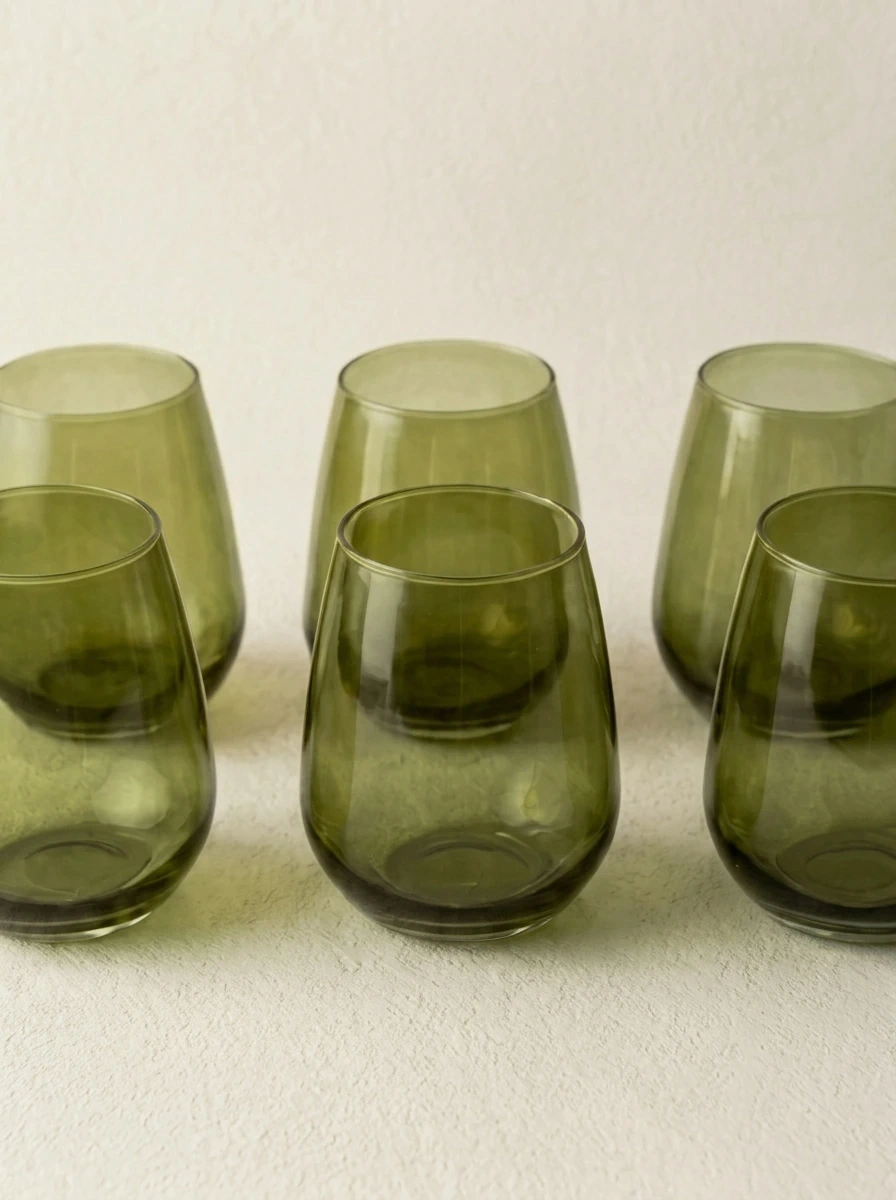 Set x6 Copones Verde 470ml GH-0155V