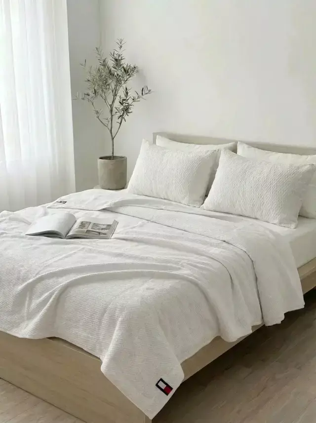Cubrecama Tommy Hilfiger King Blanco