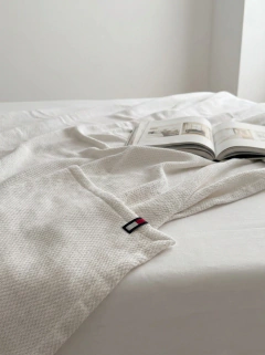 Cubrecama Tommy Hilfiger Twin Blanco, foto 4 de 6