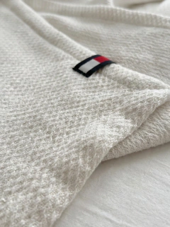 Cubrecama Tommy Hilfiger Twin Blanco, foto 3 de 6