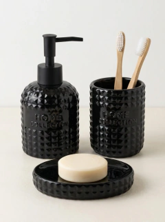 Set de Baño x3 Collection Negro GH-2513N, foto 1 de 2
