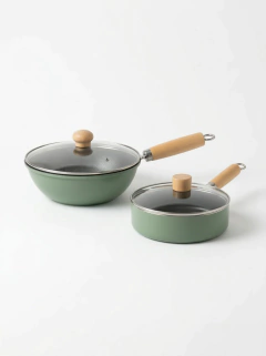 Kit sartén + wok 20 cm verde, foto 1 de 3