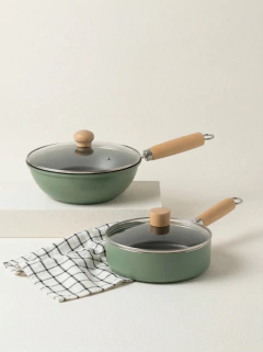 Kit sartén + wok 20 cm verde, foto 2 de 3