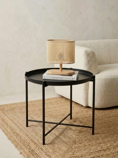 Mesa Basic de Metal Negro GH-0263NG, foto 2 de 4