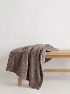 Manta Soft Chenille Mocha, foto 1 de 6
