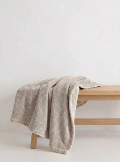 Manta Soft Chenille Natural, foto 1 de 3