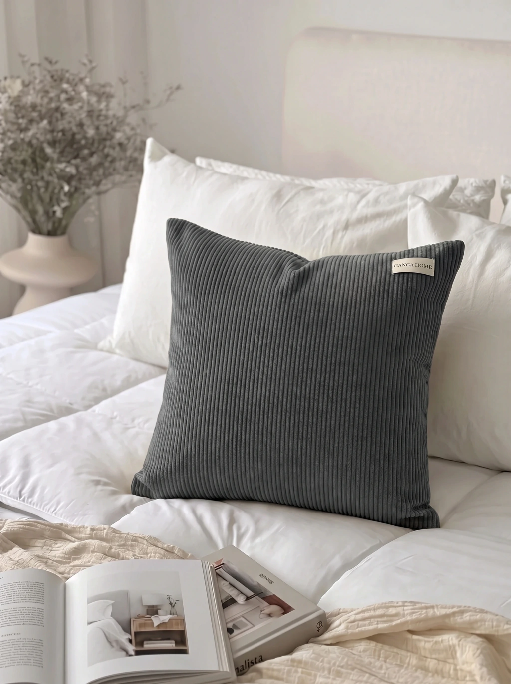 Funda Cannoli 45x45 Gris GH-0252G-F