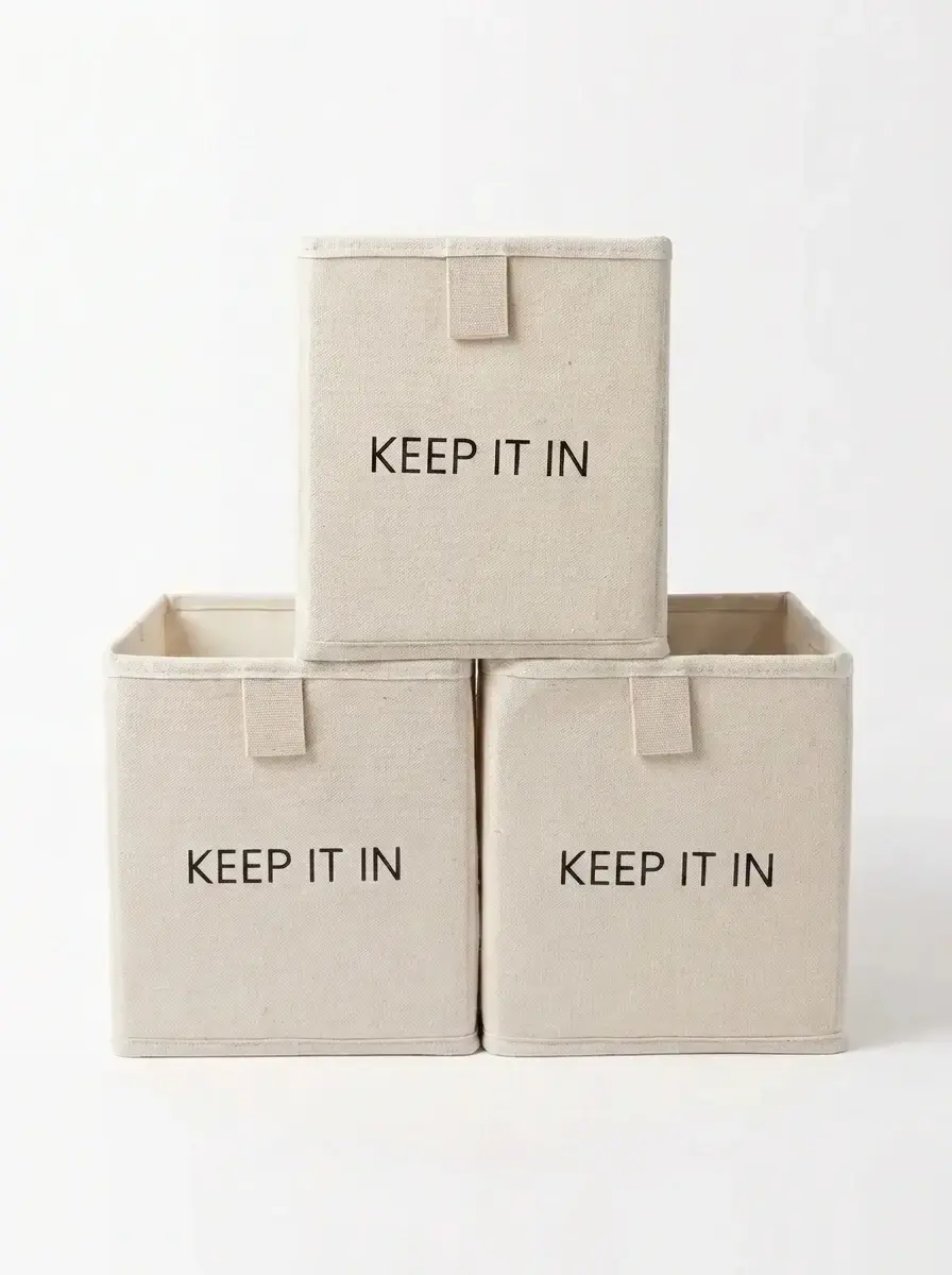 Set Box Organizadoras Plegables Natural