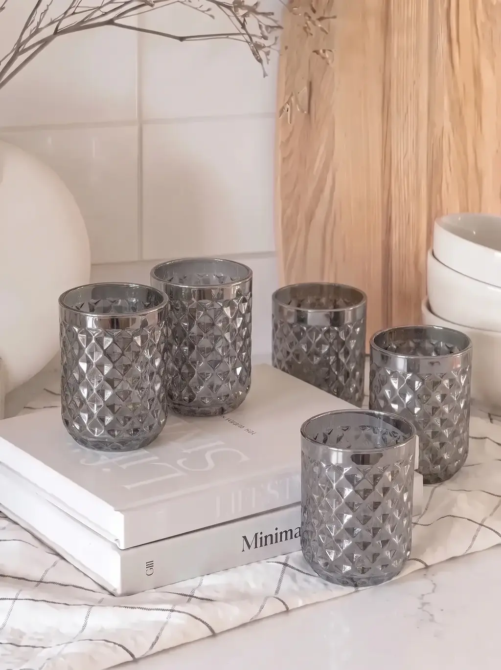 Set x6 Vasos Bali 410ML Grey