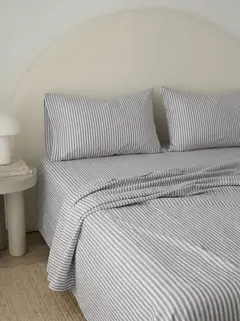 Juego de Sabanas Rayas King Azul GH-2052K-A, foto 2 de 3