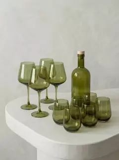 Kit copas, copones y botella verde - 13 pzas, foto 1 de 4