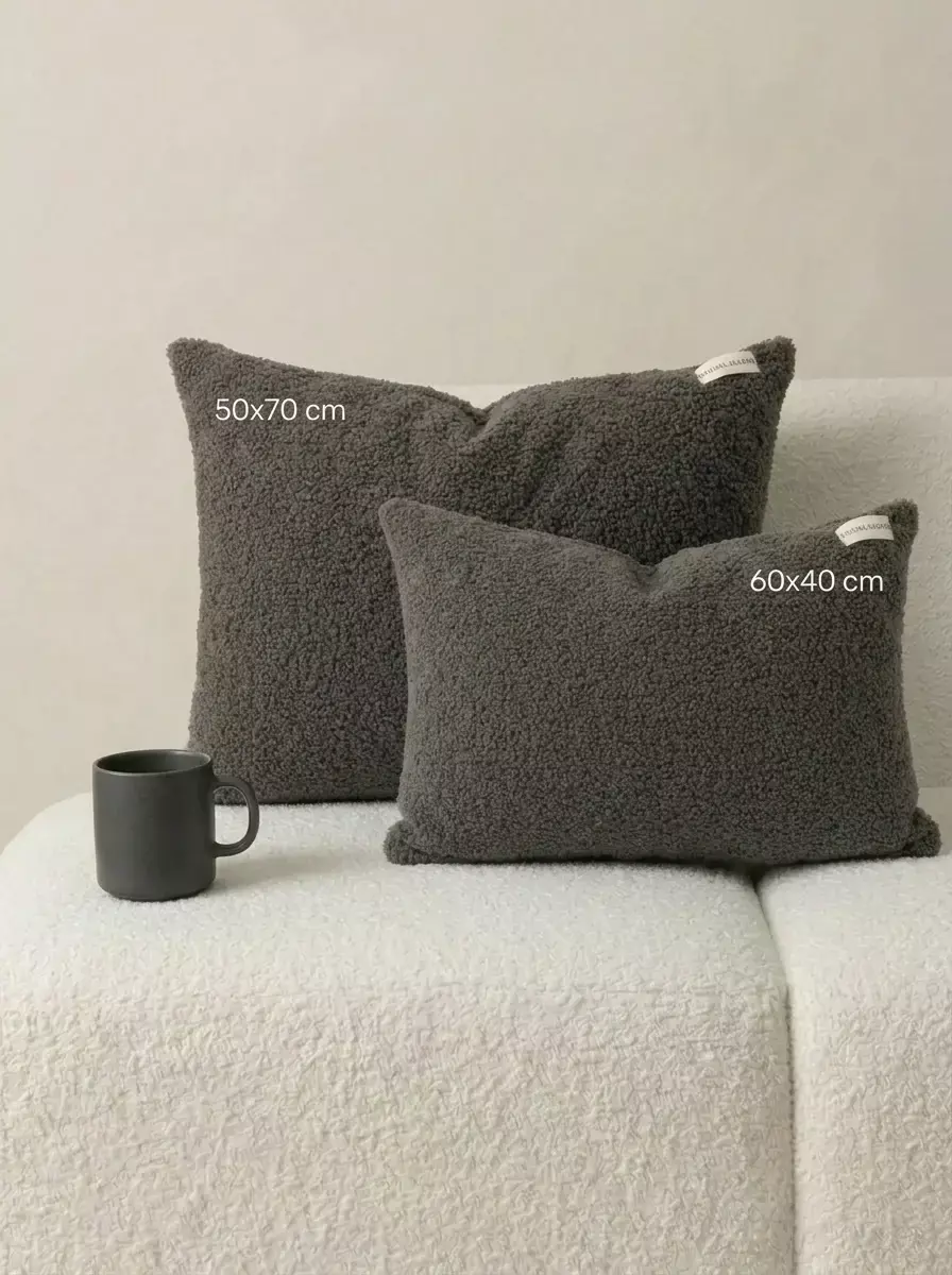 Funda Teddy 60x40 Gris oscuro GH-0118