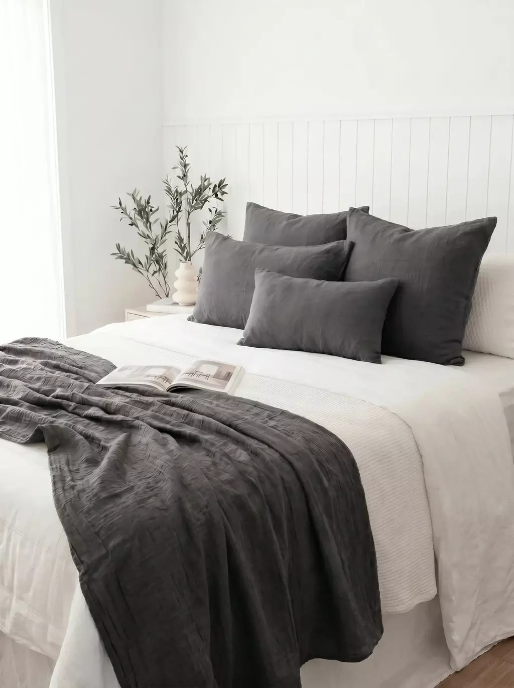 Pie de Cama Filipa Gris Grafito GH-0088GF
