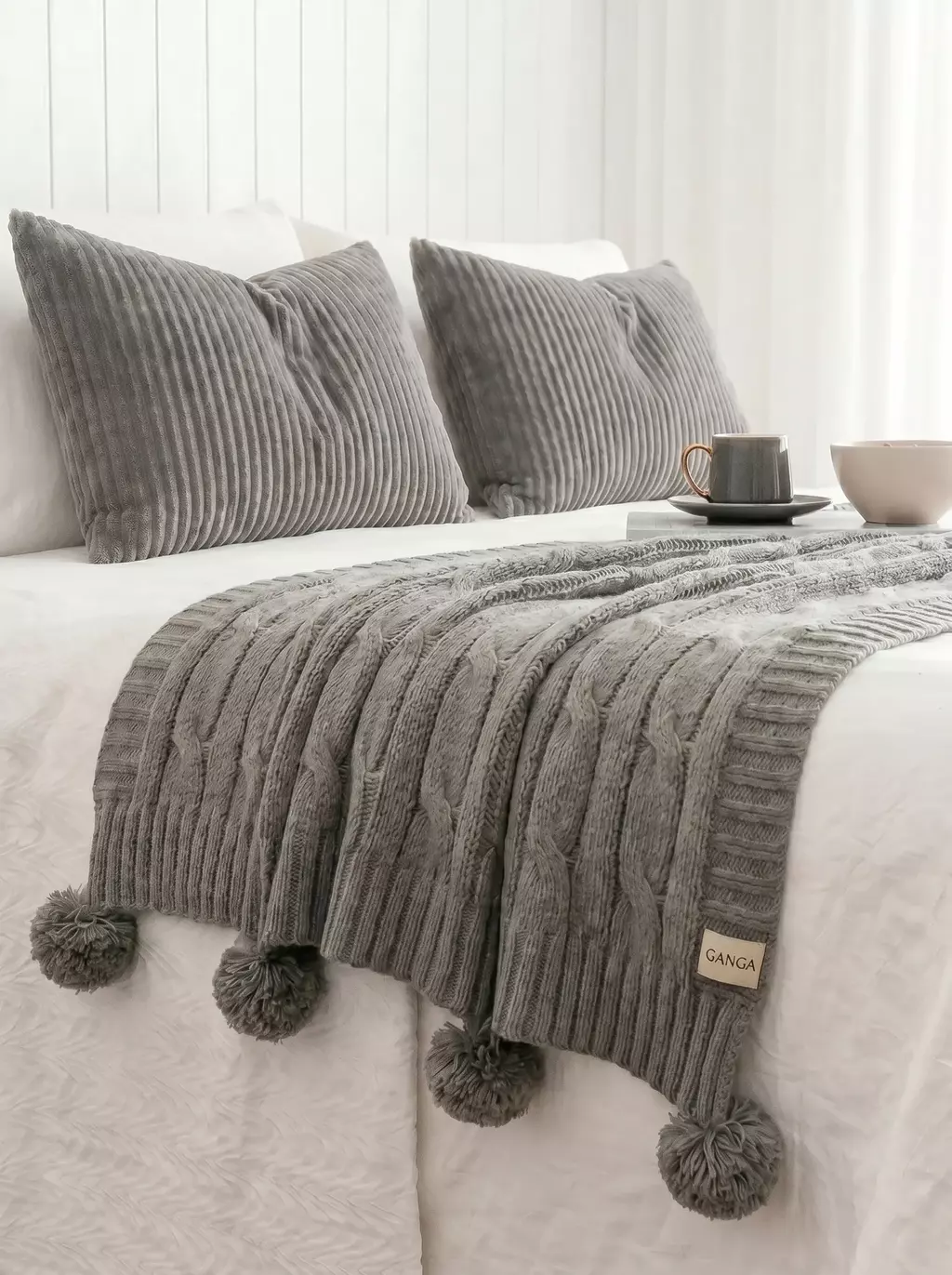 Funda Acanalada 50X70 Gris Claro GH-0044GC