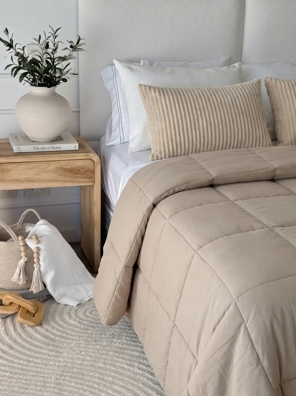 Acolchado Georgia King Beige GH-2025K-BE