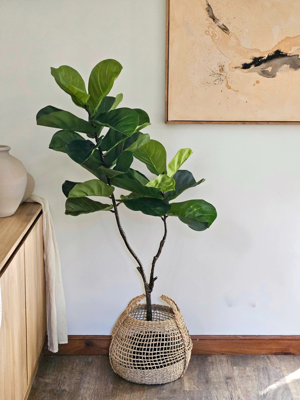 Planta artificial pandurata doble 155 cm
