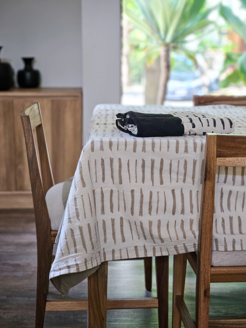 Mantel tussor pinceladas 260 x 150 cm