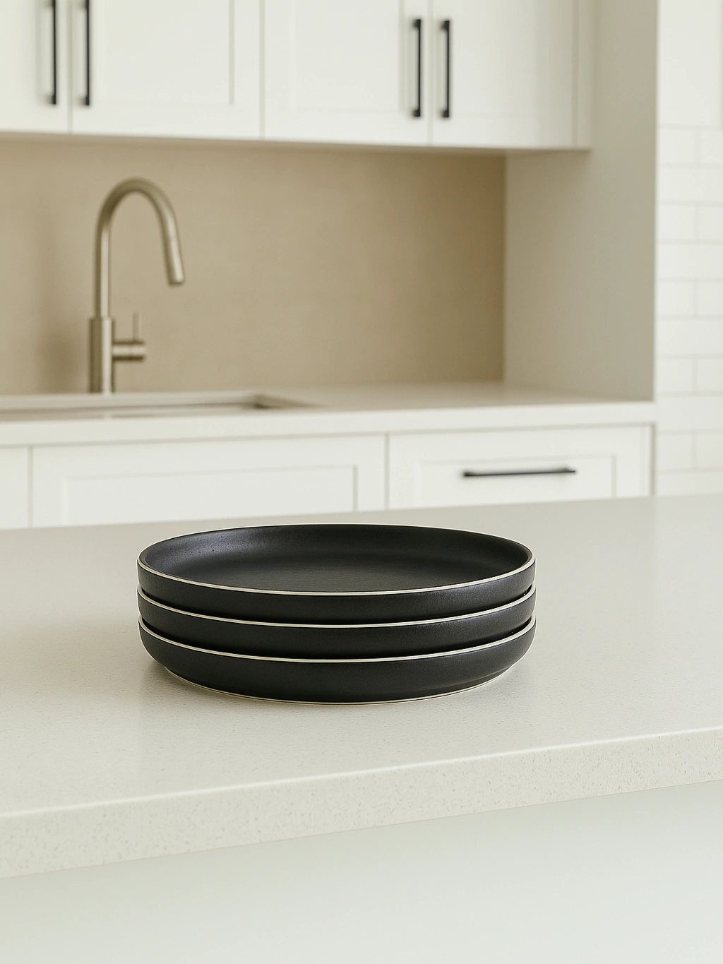 Set x6 plato postre aster granit