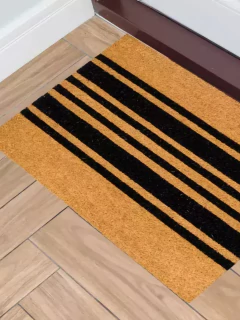 Felpudo de coco rectangular rayado 40x60, foto 1 de 2