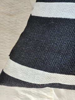 Funda de almohadon gamarra negro-optico 60x40, foto 2 de 2