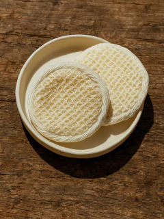 Jabonera ceramica blanco organico